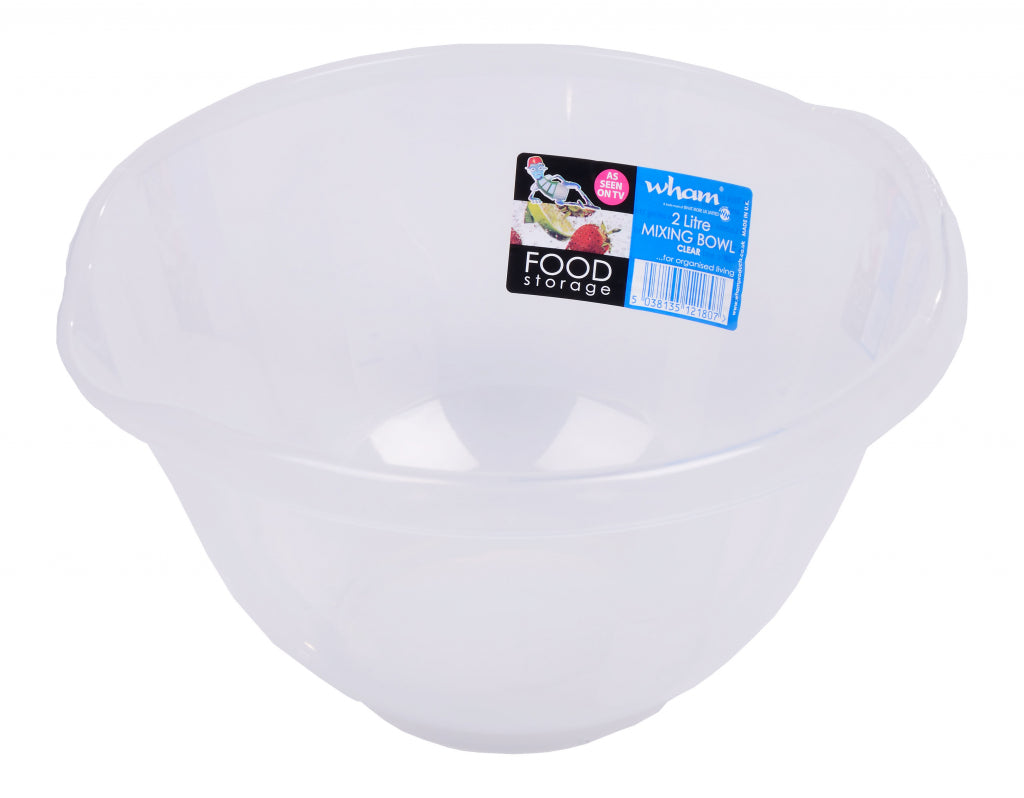Clear Mixing Bowl - 2ltr