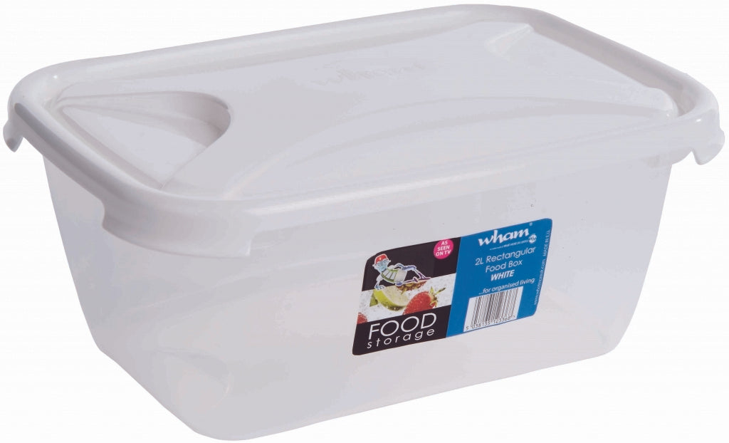 Rectangular Food Storage White - 2L
