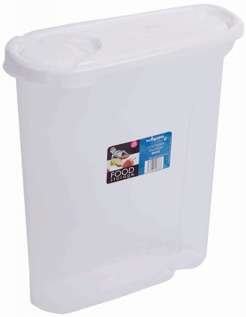 Cereal Dispenser Food Storage - 2.5L White