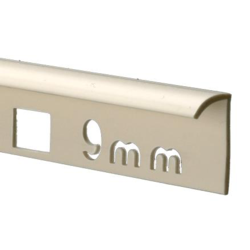 White PVC Tile Trim - 9mm