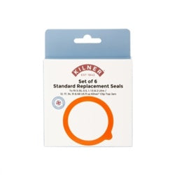Replacement Rubber Seals - Orange - 6 Piece