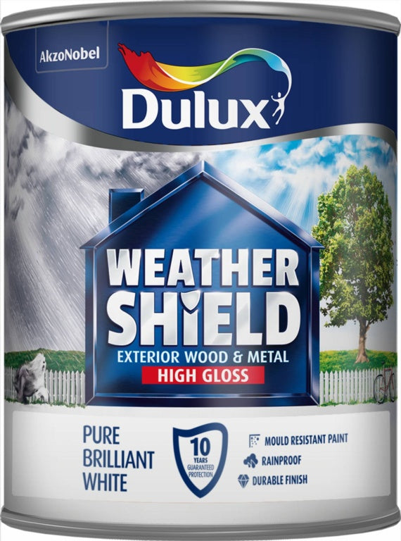 Weathershield Exterior Quick Dry Gloss 750ml - Pure Brilliant White