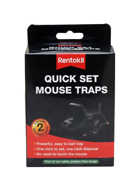 Quick Set Mouse Traps - Twin Pack
