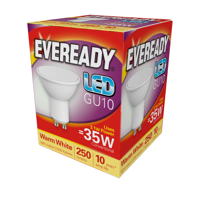 LED GU10 3W - 235lm Warm White 3000k