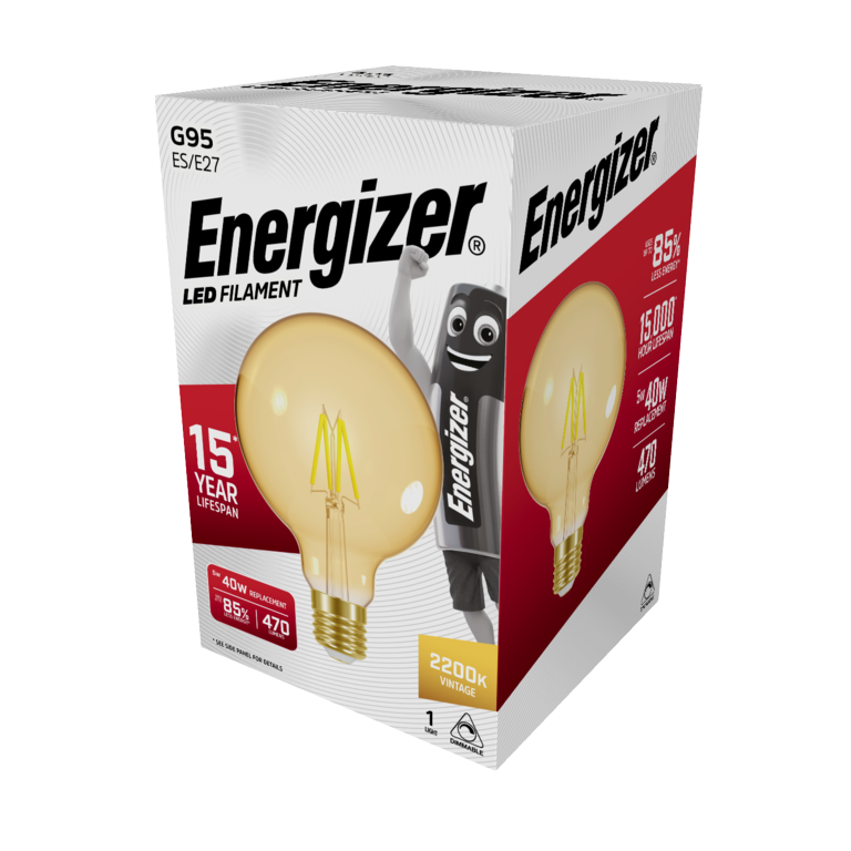 Filament LED G95 E27 Dimmable - 5w 470lm