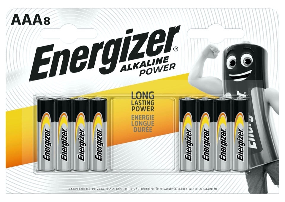 Alkaline Power Batteries - AAA Pack 8
