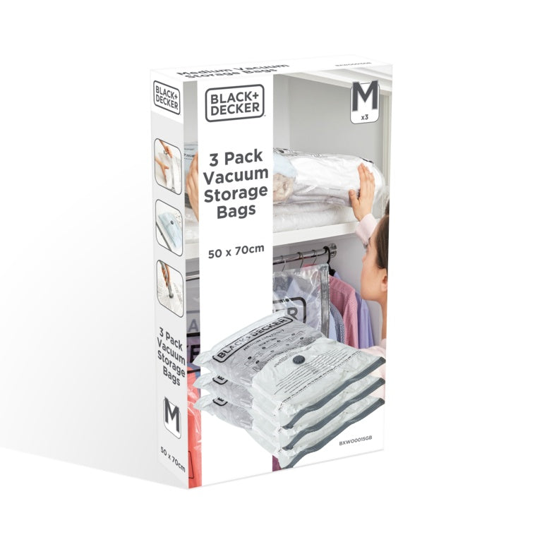 Vacuum Storage Bags - Medium 3 Pack