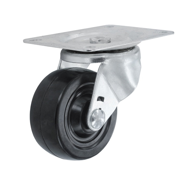 Swivel Castor Rubber Wheel - 75mm
