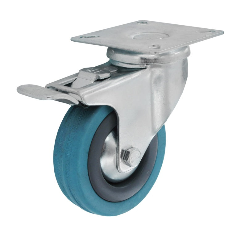 Swivel Castor Wheel With Brake - 100mm