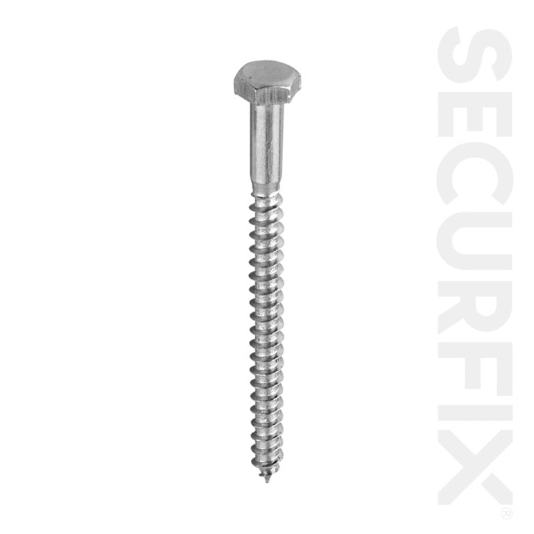 Coach Screw DIN571 Zinc Plated M6 x 50mm - 20 Pack