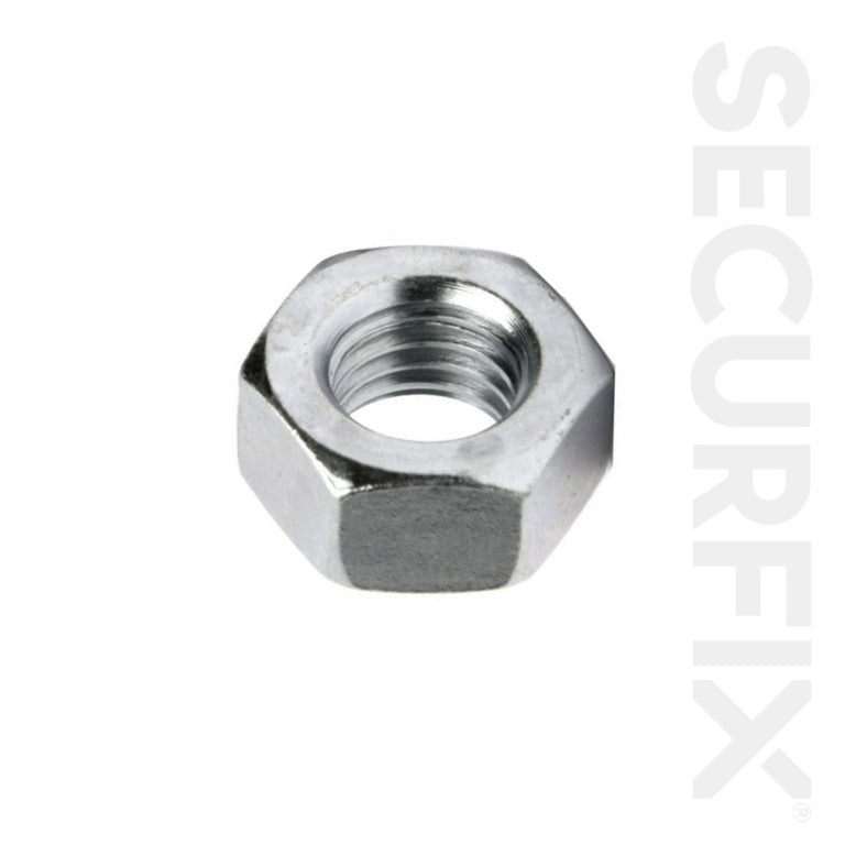 Hexagon Nuts Zinc Plated M8 - 100 Pack