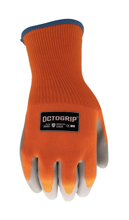 10g Winter Fleece Lined Glove with Latex Palm - Large