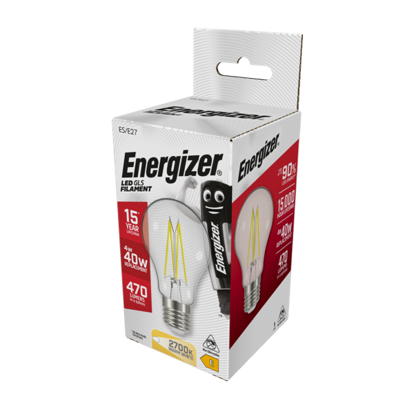 Filament LED GLS ES E27 2700k - 4w
