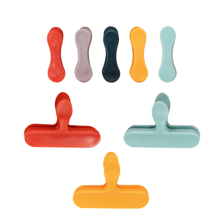 Bag Clips Multi - Set 8 Multi Coloured