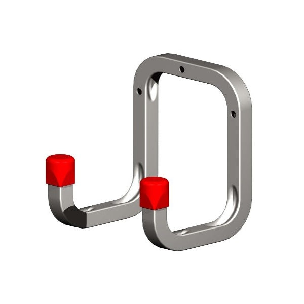 Galvanised Square Double Wall Hook - 90mm