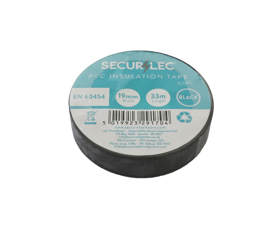PVC Insulating Tape Black - 33 x 19