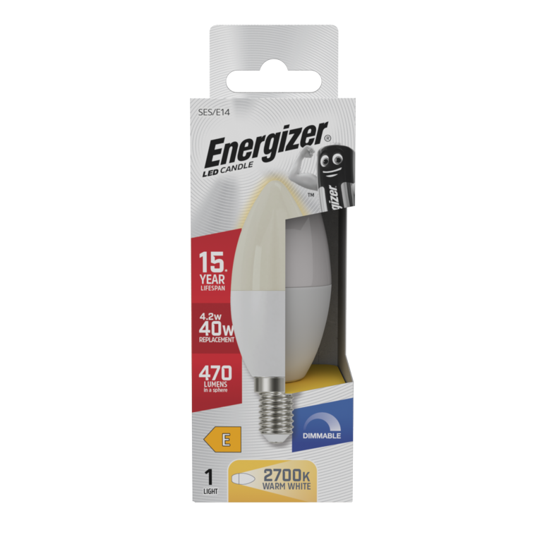 LED Candle 470lm Opal E14 Dimmable - 4.2w