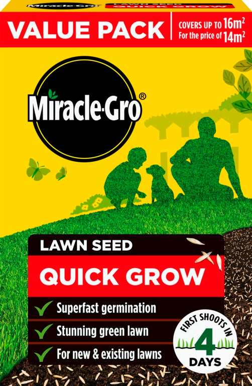 Quick Grow Lawn Seed - 16m2 Value Pack