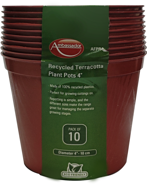 Terracotta Plant Pots - 4" Pack 10