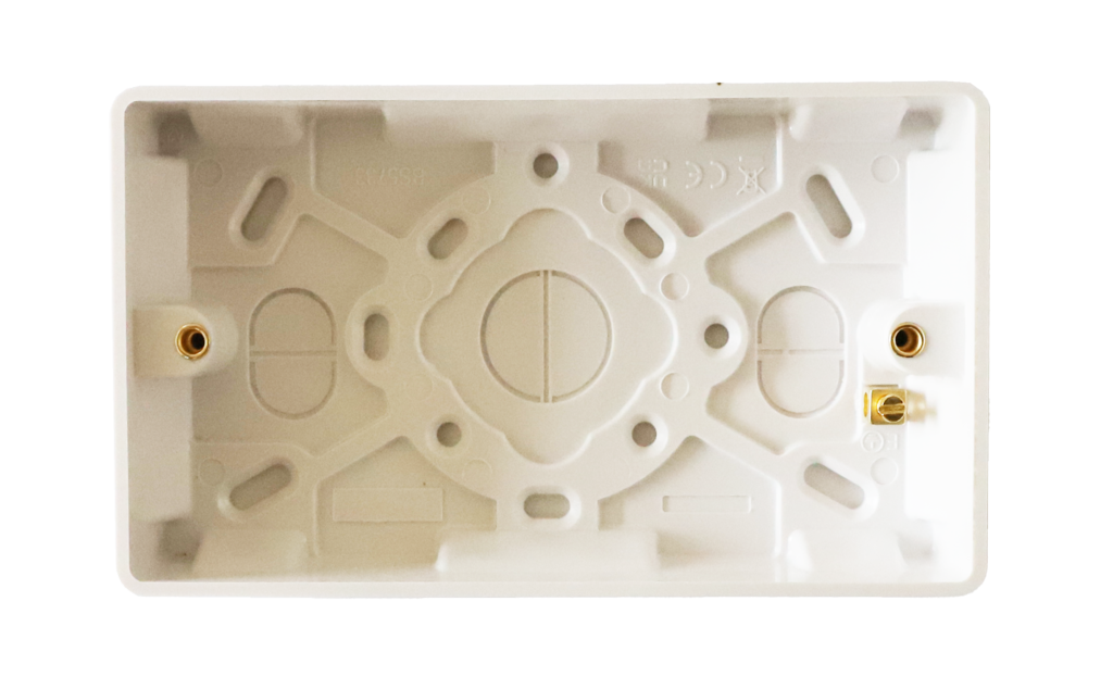 Double Pattress Box Square - 47mm