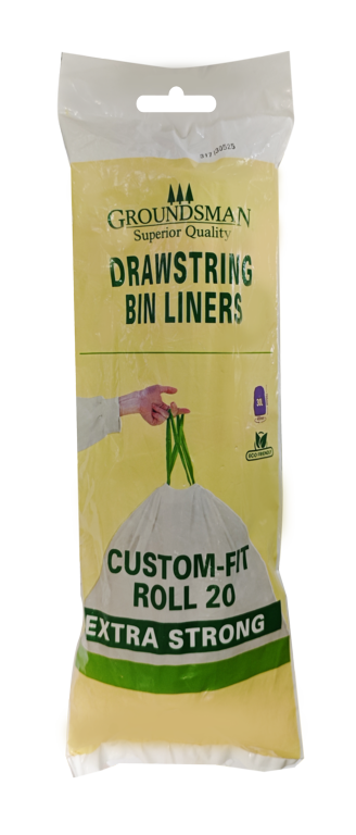 Drawstring Bin Liners Pack 20 - 30L