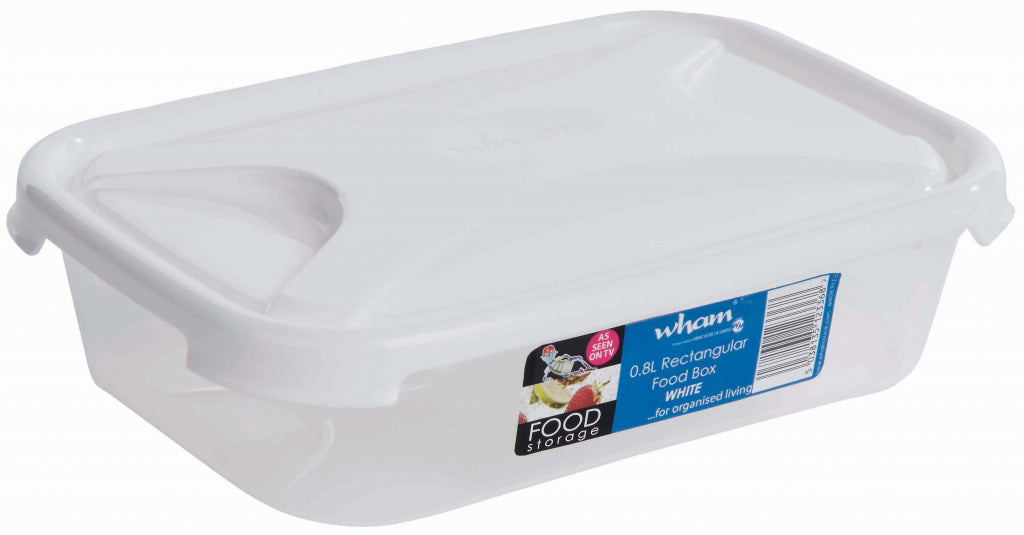 Rectangular Food Storage White - 0.8L