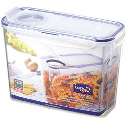 Rectangular Storage Container with Flip Top Lid Clear/Blue - 2.4L (237 x 112 x 170mm)