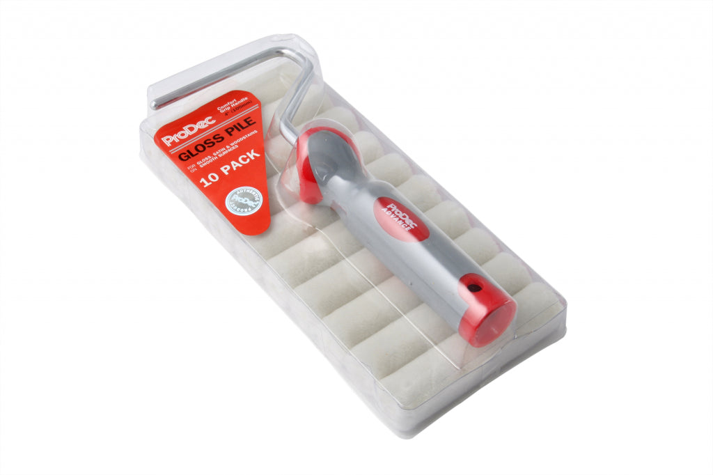 4" Gloss Mini Rollers & Frame - Pack 10