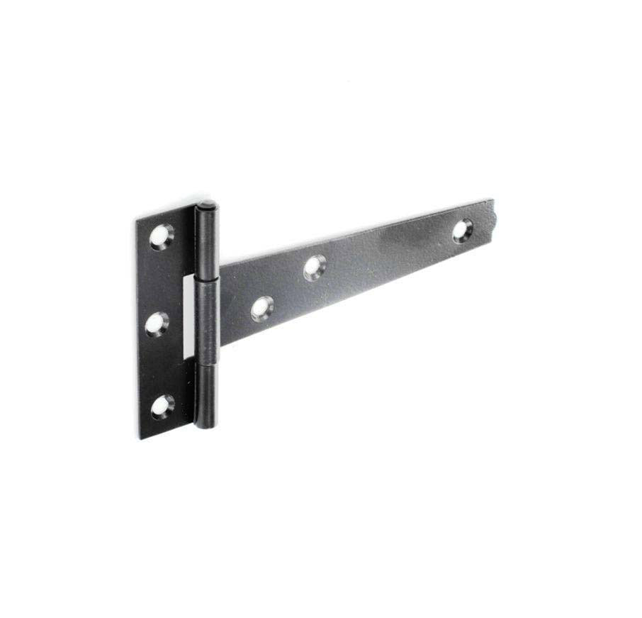 Light  Tee Hinges Black 10 Pairs - 1.8mm x 300mm 12"