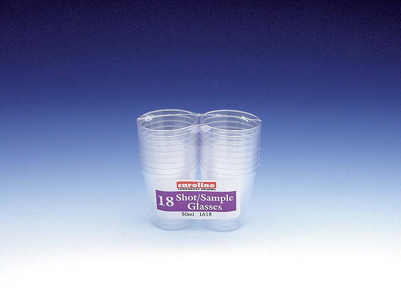 Shot/Sample Glass - 50ml, 18 Pack