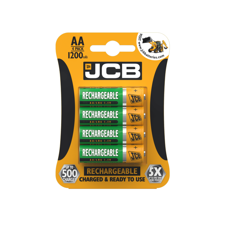 Rechargeable AA Batteries - Card 4 1200mAh