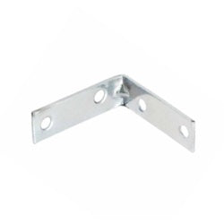 Corner Brace Zinc Plated - 65mm Pair