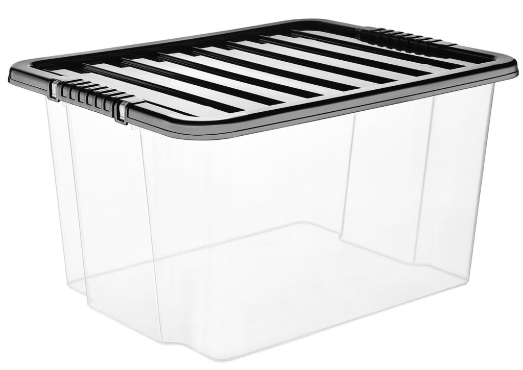 Storage Box & Lid - 30L Clear