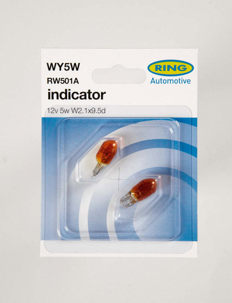 12V 5W Capless Side/Tail Bulb - Twin Blister
