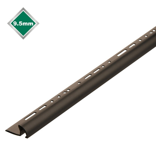 Profile + Tile Trim - 2.4m x 9.5mm Black