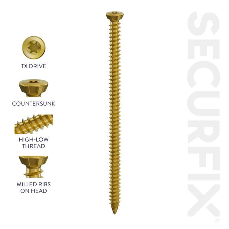 Concrete Frame Screws - 7.5 x 92mm Box of 100
