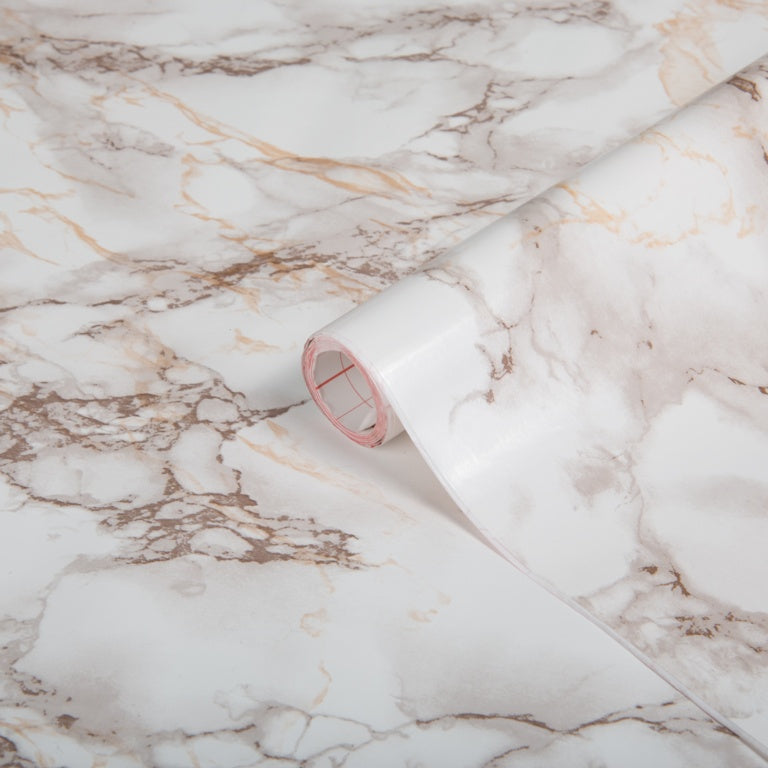 Self Adhesive Film - Marble Brown - 67.5cm x 2m