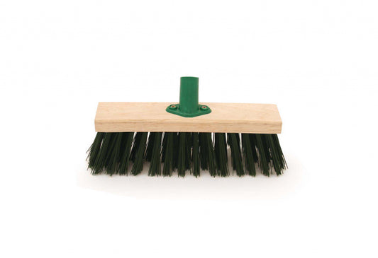 Green PVC Brush With Bracket - 11"