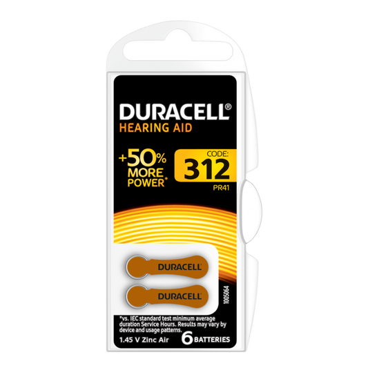 Hearing Aid Battery - 312 - Pack 6
