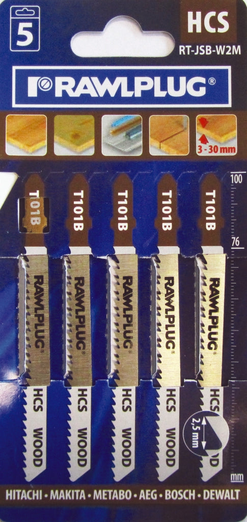 Jigsaw Blades For Wood - Medium Pack 5