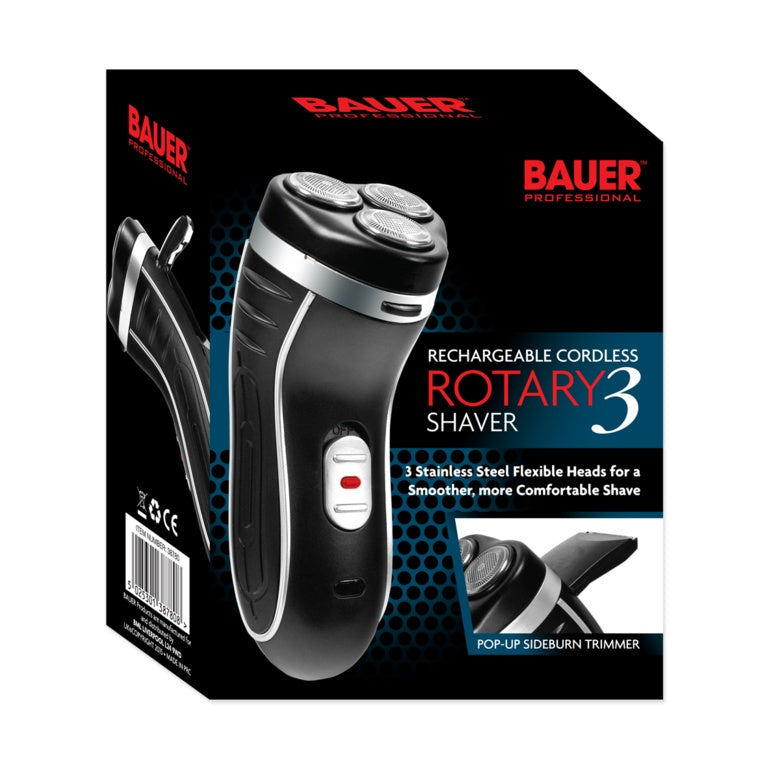 Smooth Action Cordless Rotary 3 shaver - 3-Head rechargeable