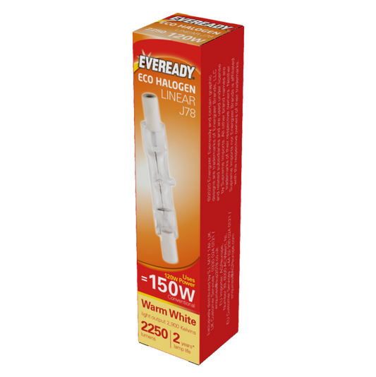 Eco Halogen Linear 220-240v 78mm Boxed - 120w