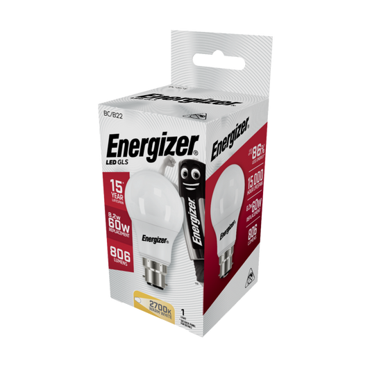 LED GLS Warm White B22 - 8.2w 806lm