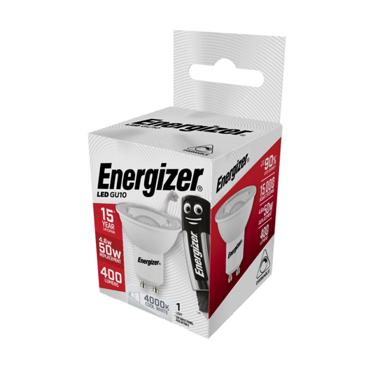 LED GU10 Cool White 4000k Dimmable - 4.6w 375lm