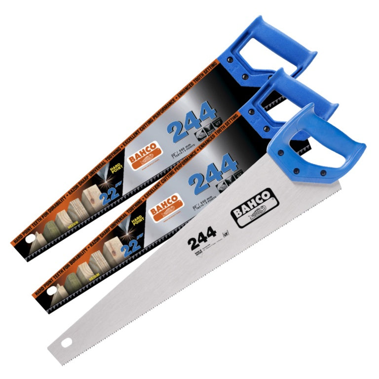 2 x 244 22" Hard Point + 1 x 244 22" Fine Cut Handsaws - Multipack
