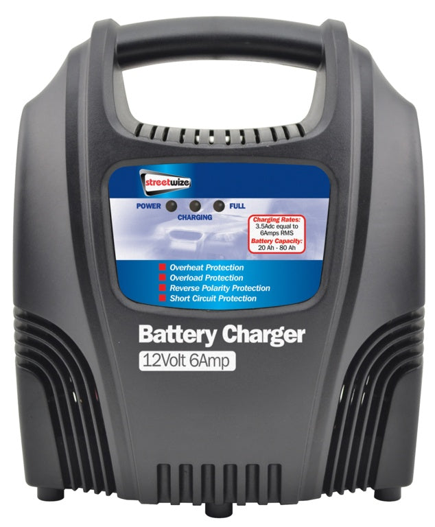 Compact Battery Charger 6amp - 12v