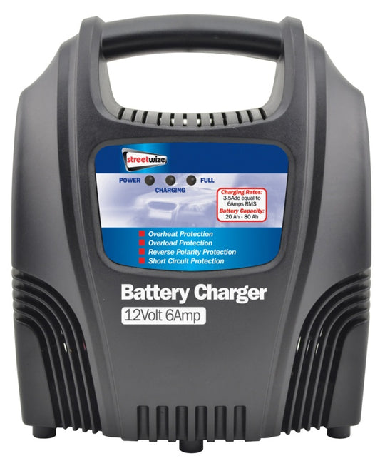 Compact Battery Charger 6amp - 12v