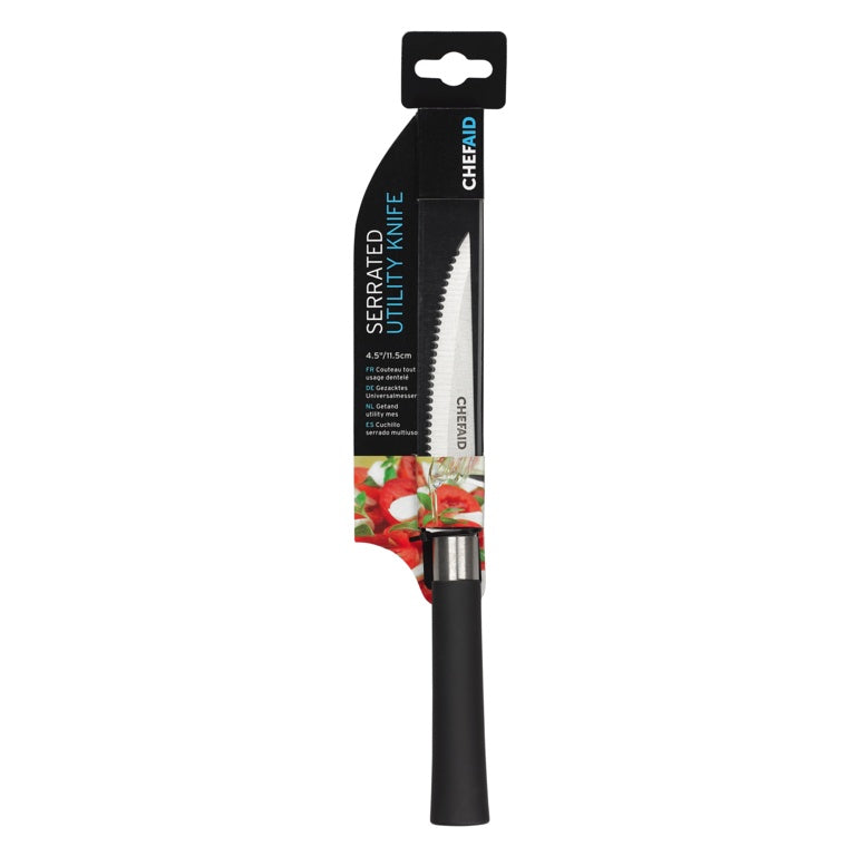 Serrated Utility Knife 4.5" - 11.5cm