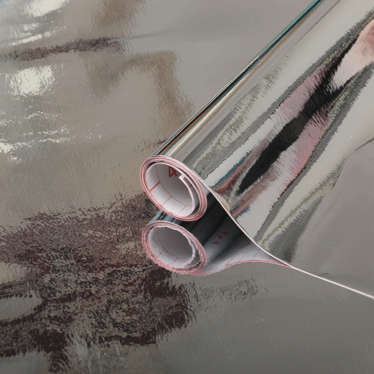 Self Adhesive Film - Glossy Silver - 45cm x 1.5m