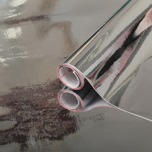 Self Adhesive Film - Glossy Silver - 45cm x 1.5m